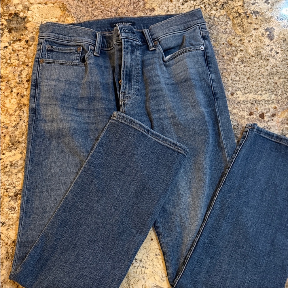 Lucky Brand Men's Straight Blue Jeans